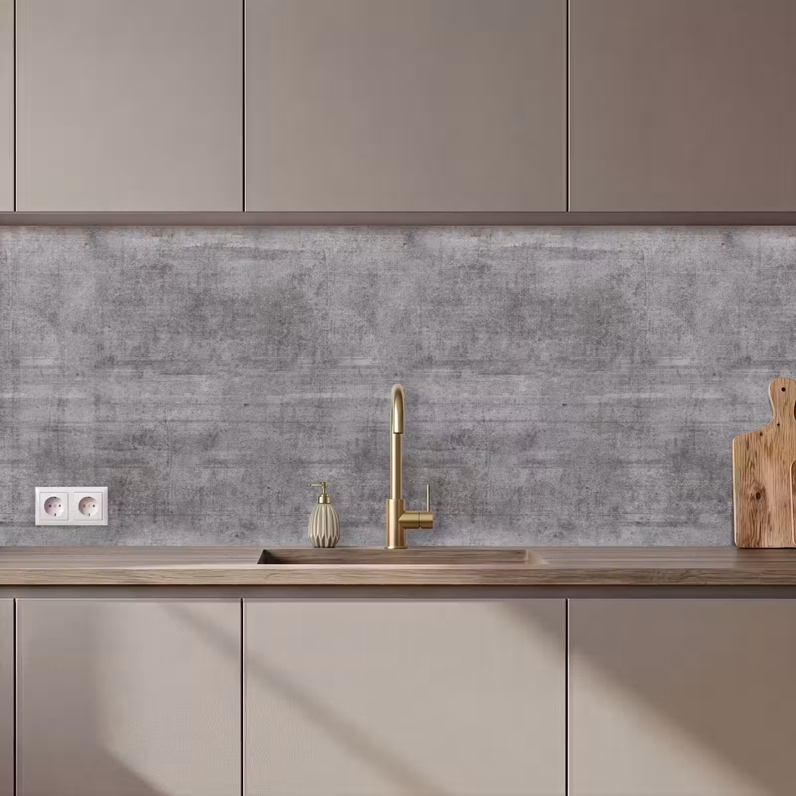 Schienale cucina - Calcestruzzo - Modello - Antico — 1
