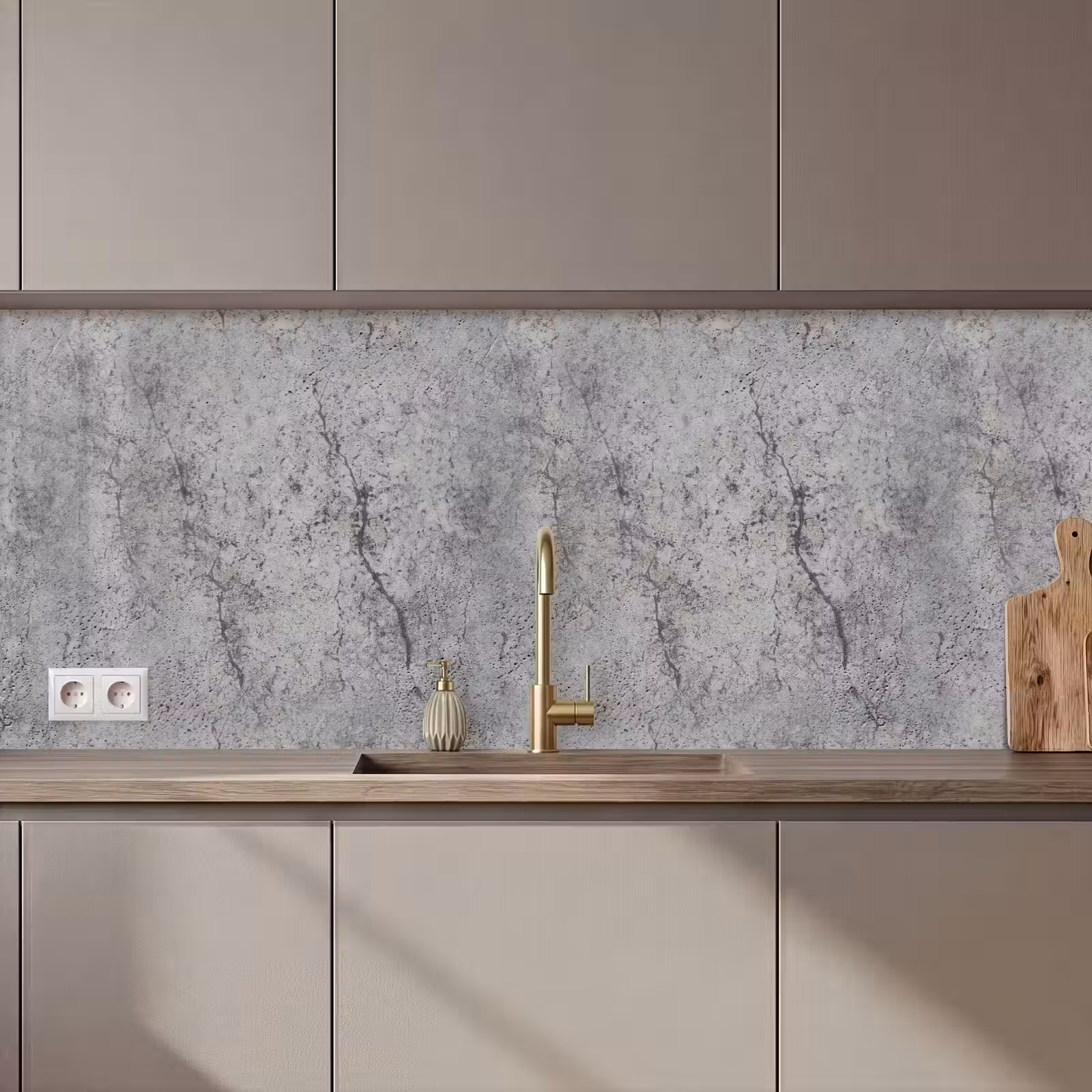 Schienale cucina - Calcestruzzo - Parete - Industriale - Modelli — 1