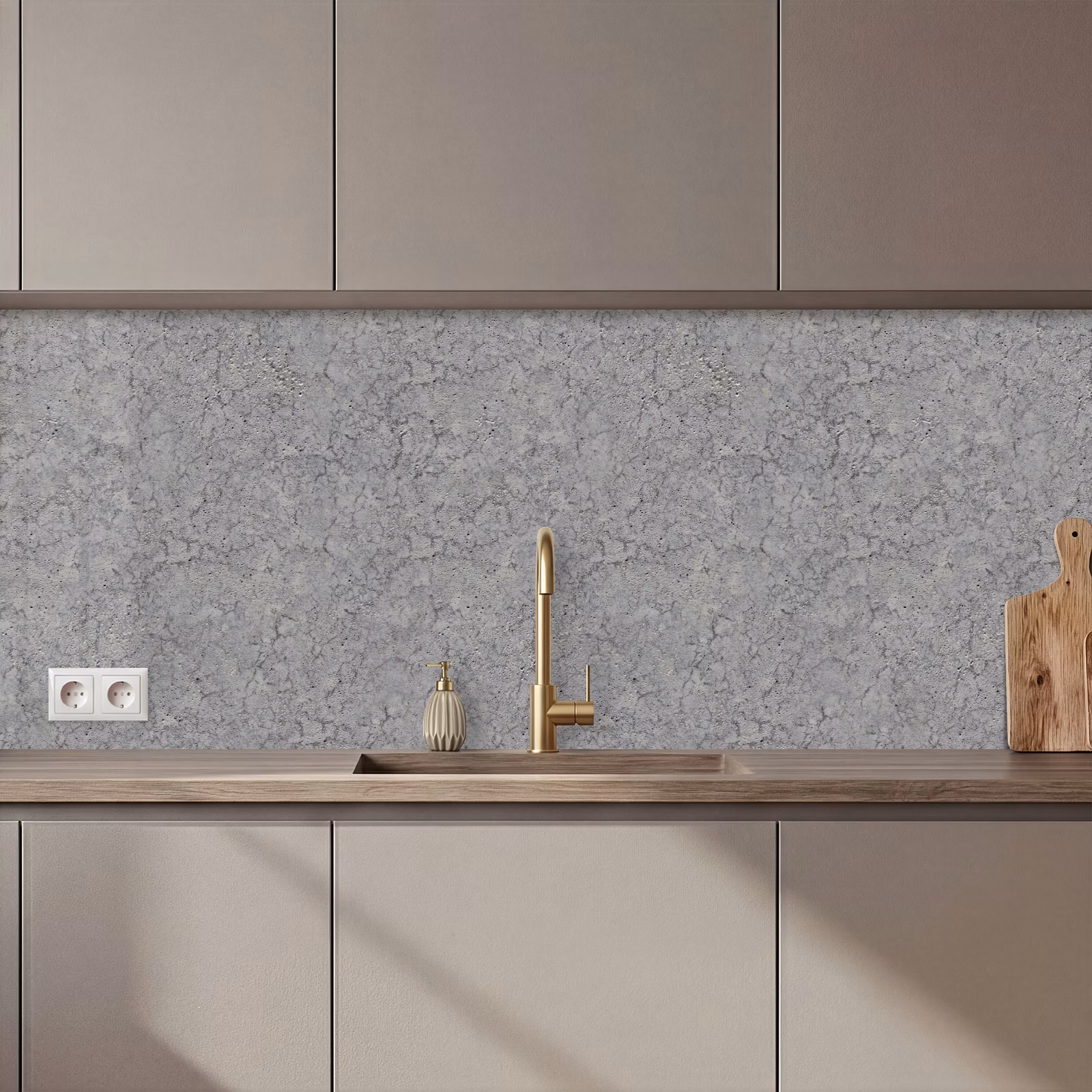 Schienale cucina - Calcestruzzo - Parete - Modelli - Industriale — 1