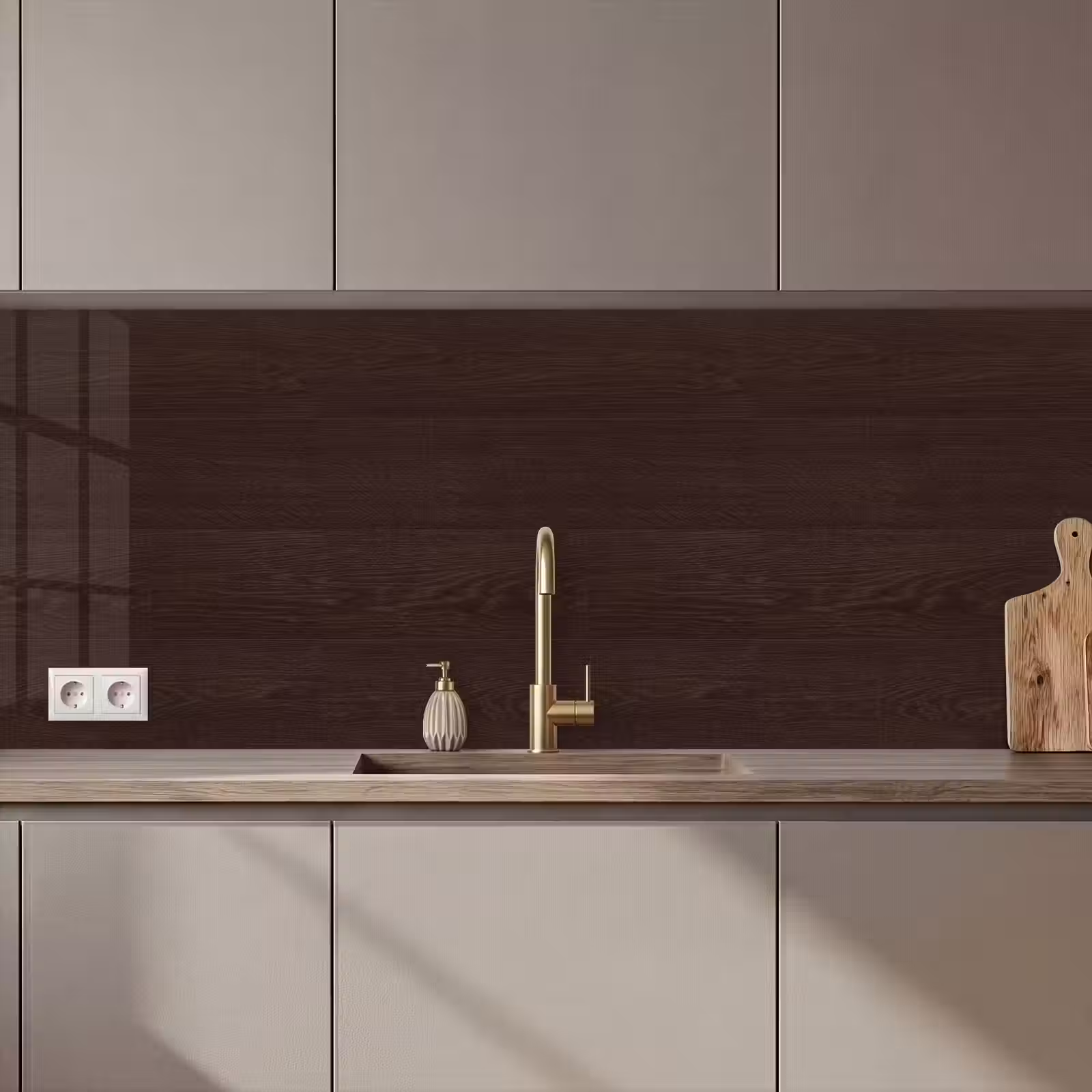 Schienale cucina - Modello - Legno duro - Scaffale — 1