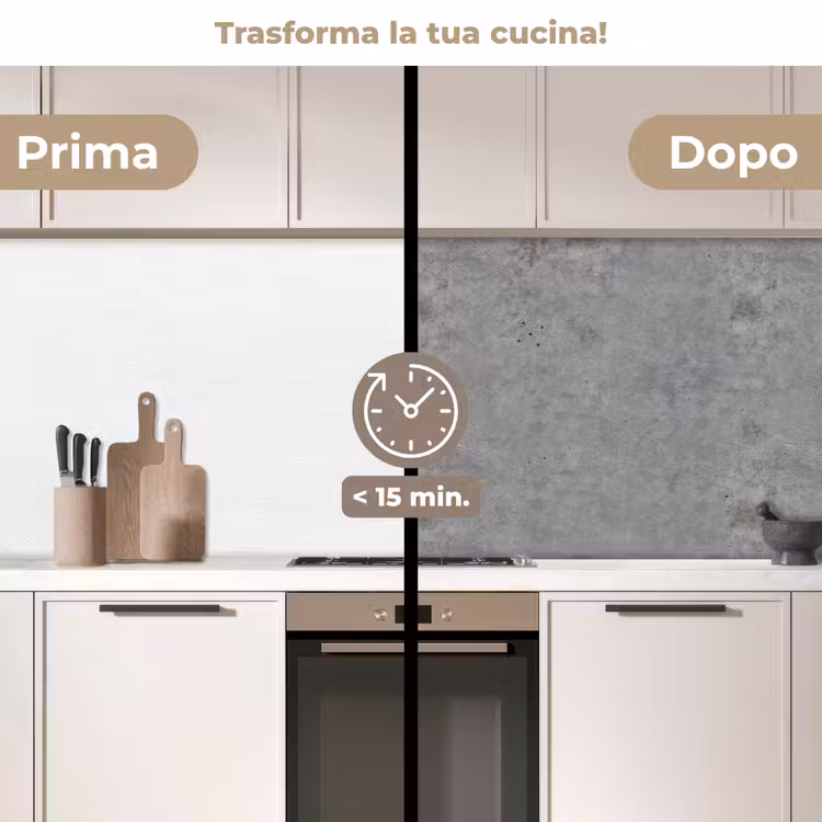Schienale cucina - Calcestruzzo - Industriale - Modelli — 3
