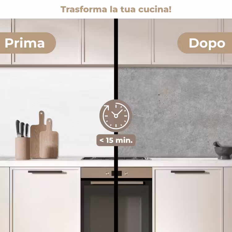 Schienale cucina - Calcestruzzo - Modelli - Industriale — 3