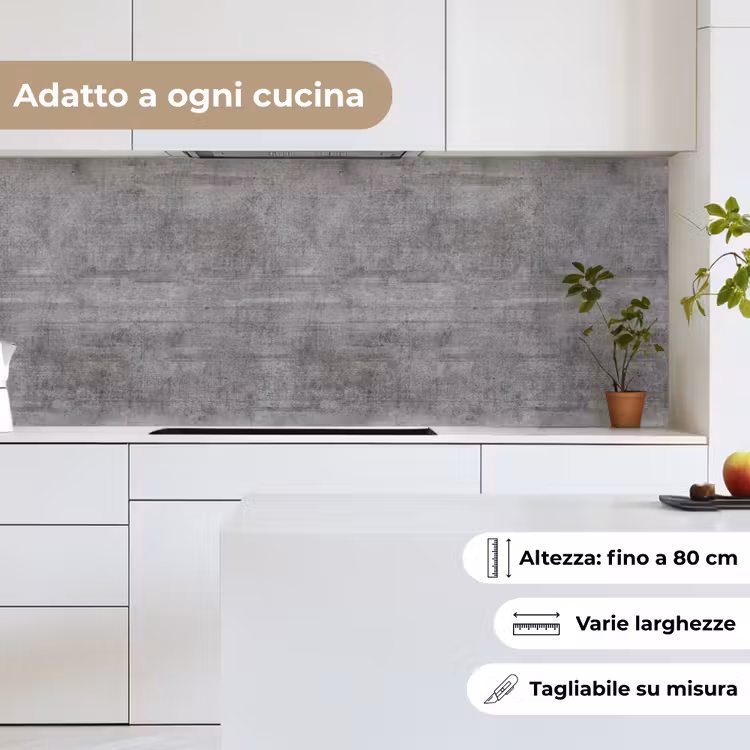 Schienale cucina - Calcestruzzo - Modello - Antico — 7
