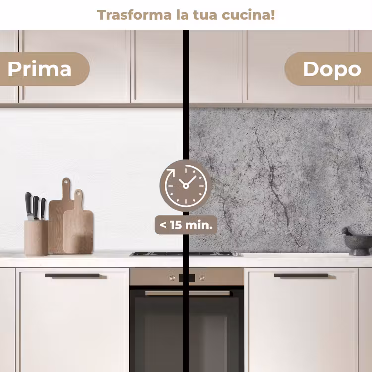 Schienale cucina - Calcestruzzo - Parete - Industriale - Modelli — 3