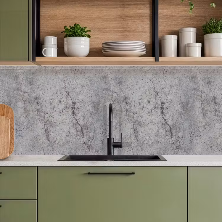 Schienale cucina - Calcestruzzo - Parete - Industriale - Modelli — 8
