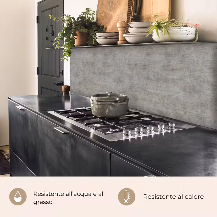 Schienale cucina - Calcestruzzo - Parete - Modelli — 5
