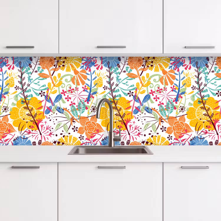 Schienale cucina - Fiori - Piante - Arcobaleno - Modelli — 4