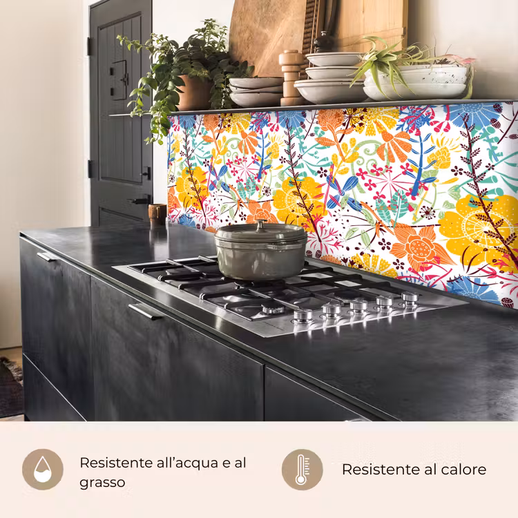 Schienale cucina - Fiori - Piante - Arcobaleno - Modelli — 5