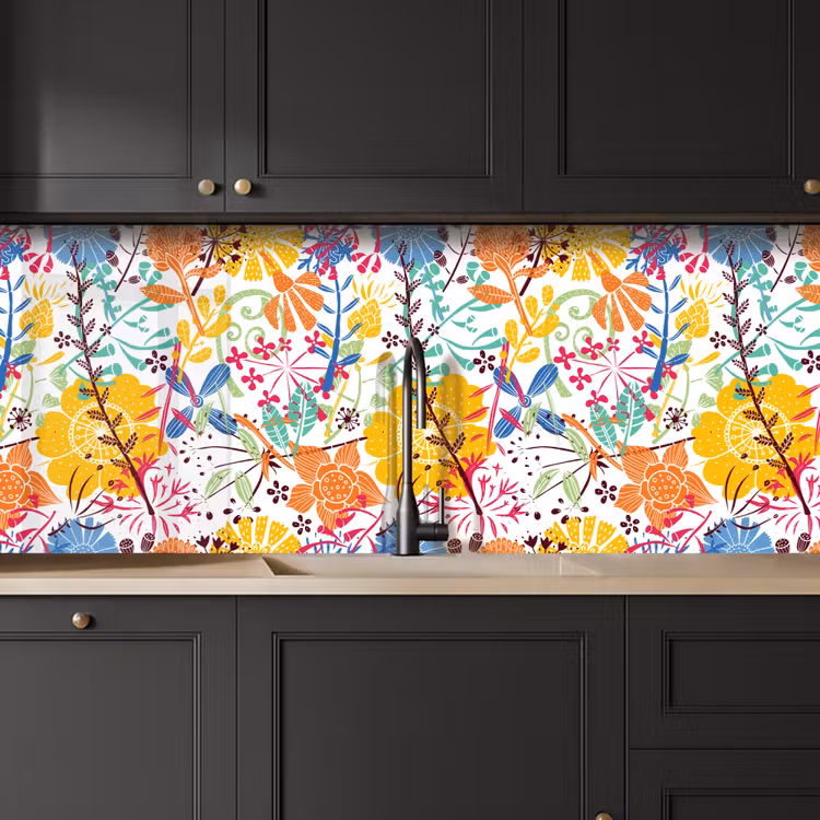 Schienale cucina - Fiori - Piante - Arcobaleno - Modelli — 6