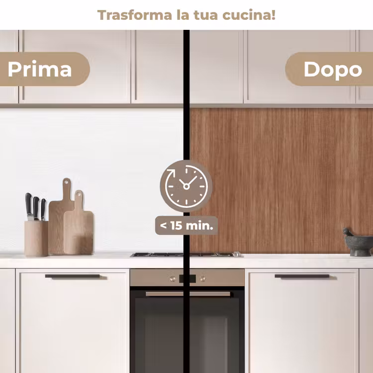 Schienale cucina - Legno - Ceppo - Modelli — 3
