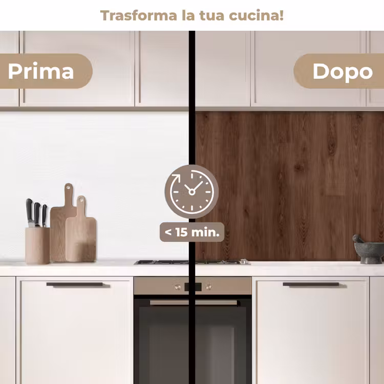 Schienale cucina - Marrone - Modelli - Legno — 3