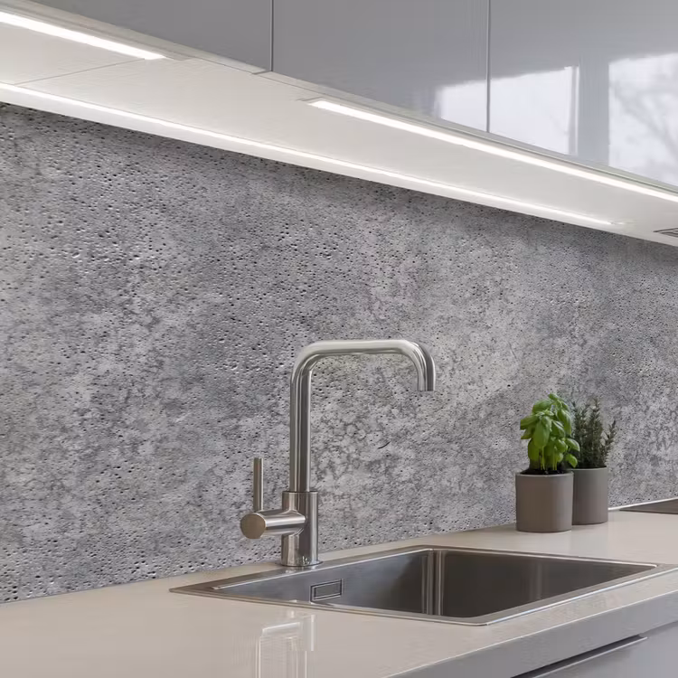 Schienale cucina - Modelli - Industriale - Cemento — 2