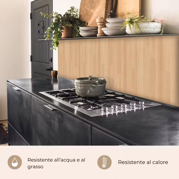 Schienale cucina - Naturale - Legno - Scaffale - Modelli — 5