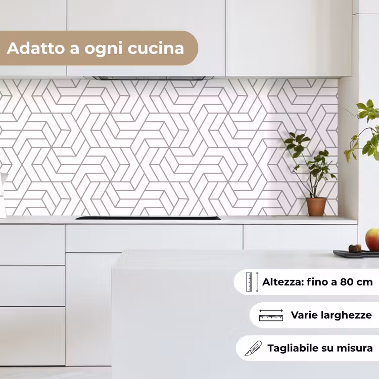 Schienale cucina - Design - Geometria - Modello — 7