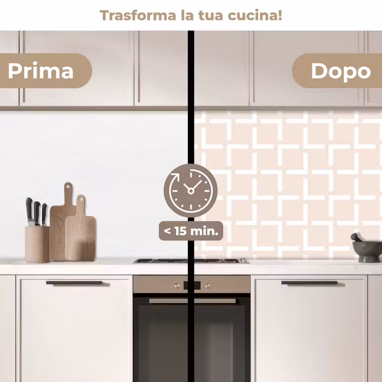 Schienale cucina - Design - Linea - Motivo - Beige — 3