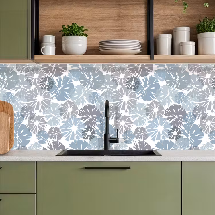 Schienale cucina - Fiori - Astratto - Motivo — 8