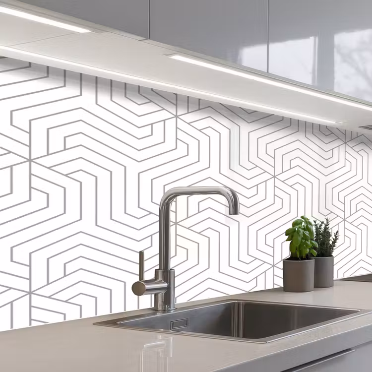 Schienale cucina - Geometria - Linea - Modello — 2