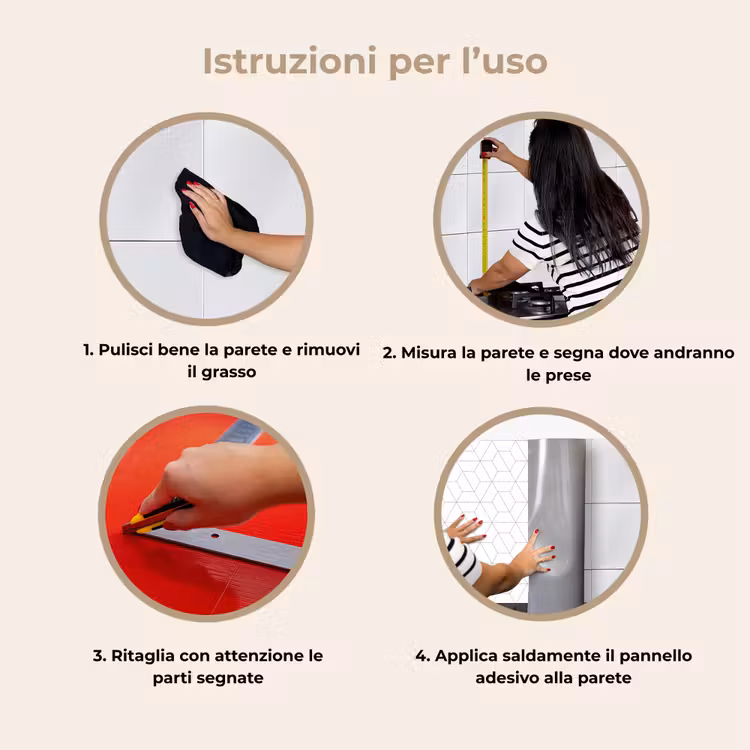 Schienale cucina - Geometria - Linea - Modello — 9
