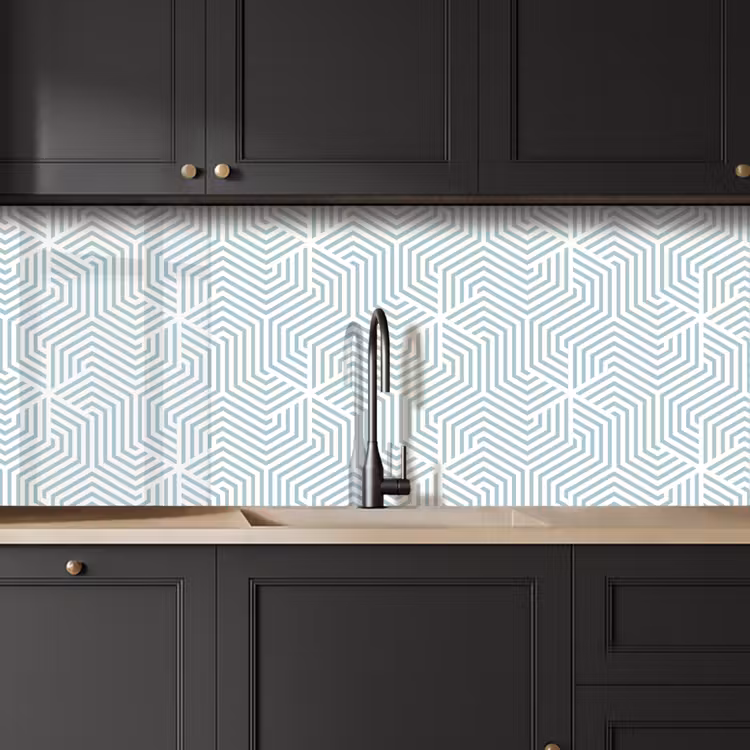 Schienale cucina - Geometria - Linea - Verde - Motivo — 6