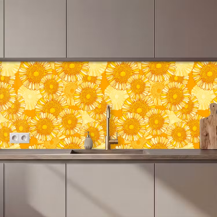 Schienale cucina - Girasole - Estate - Modelli - Fiori — 1