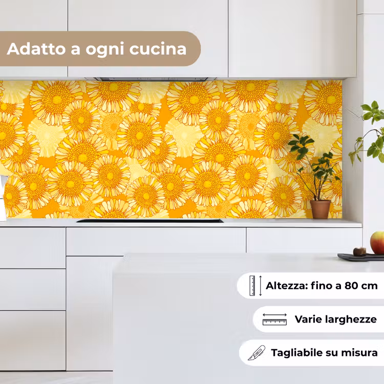 Schienale cucina - Girasole - Estate - Modelli - Fiori — 7
