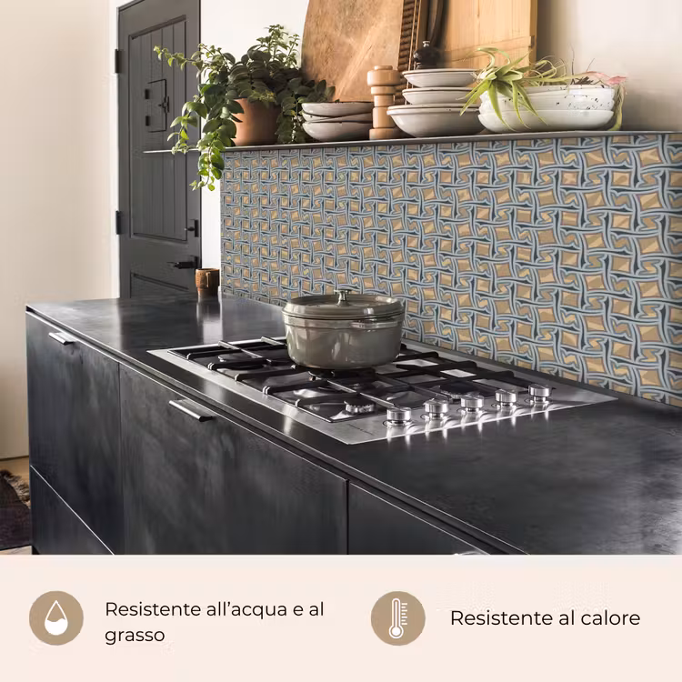Schienale cucina - Marrone - Modelli - Geometria — 5