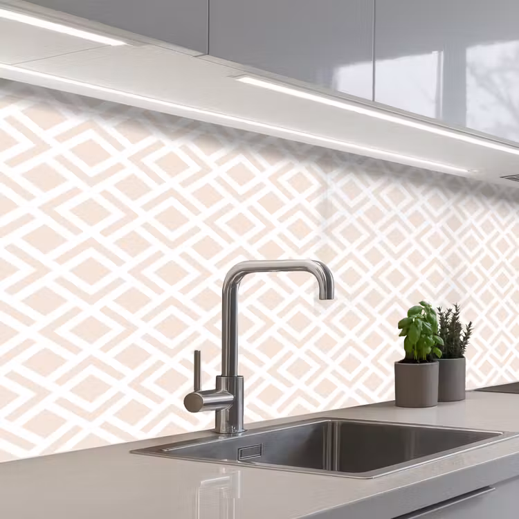 Schienale cucina - Modelli - Astratto - Beige - Geometria — 2