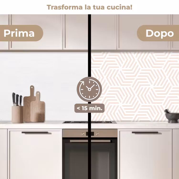 Schienale cucina - Pattern - Geometria - Design - Pastello — 3