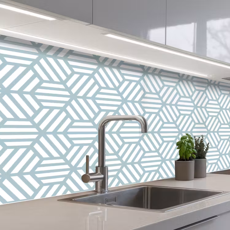 Schienale cucina - Verde - Geometria - Modelli - Astratto — 2