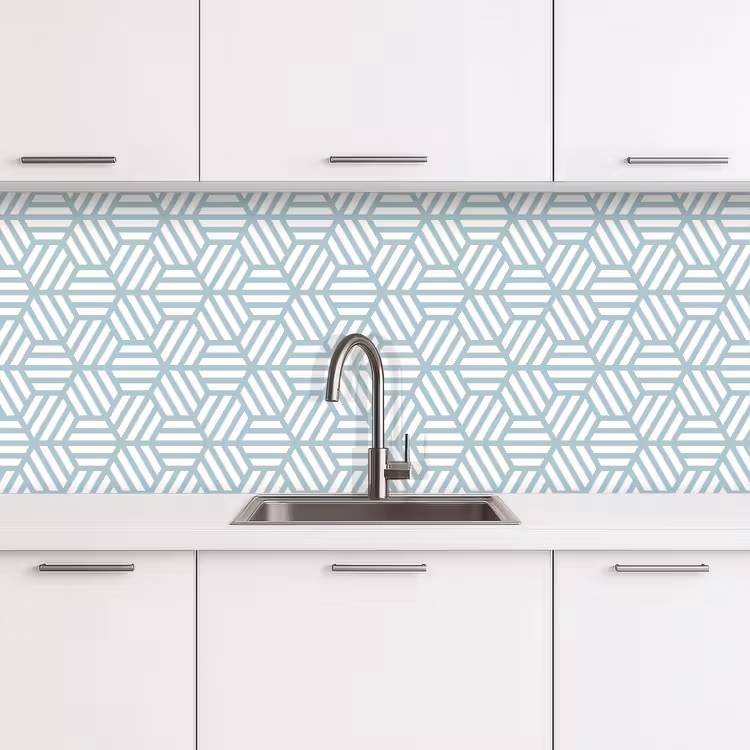 Schienale cucina - Verde - Geometria - Modelli - Astratto — 4
