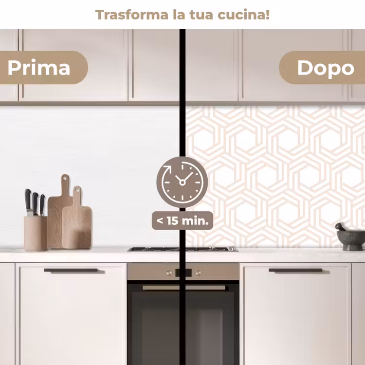 Schienale cucina - Design - Geometria - Modello — 3