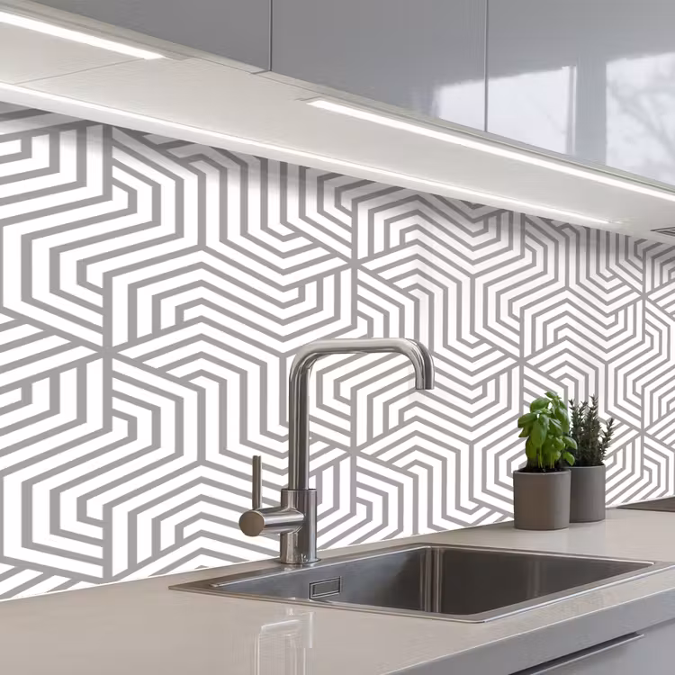 Schienale cucina - Linea - Design - Geometria - Modello — 2