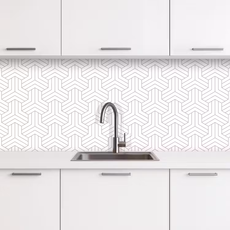 Schienale cucina - Modelli - Astratto - Nero - Bianco - Geometria — 4