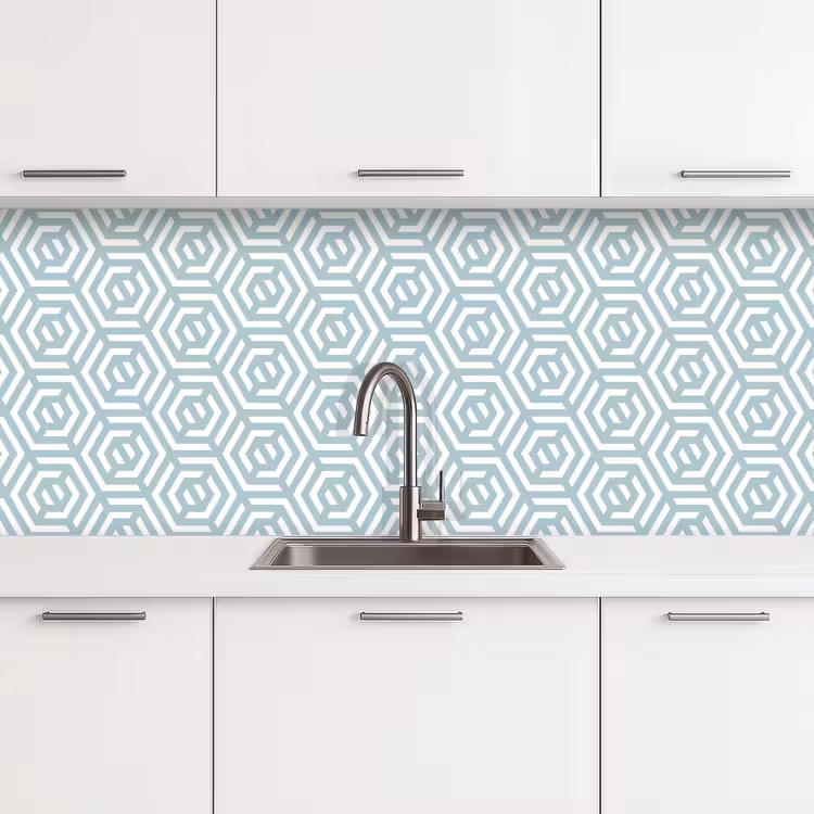 Schienale cucina - Modelli - Astratto - Verde - Geometria — 4