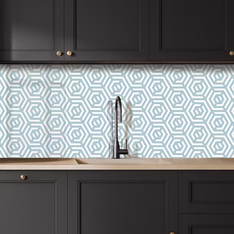 Schienale cucina - Modelli - Astratto - Verde - Geometria — 6