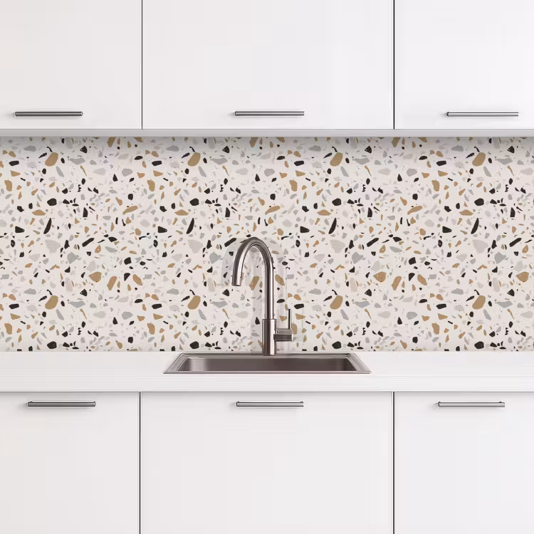 Schienale cucina - Terrazzo - Modello - Acciaio — 4