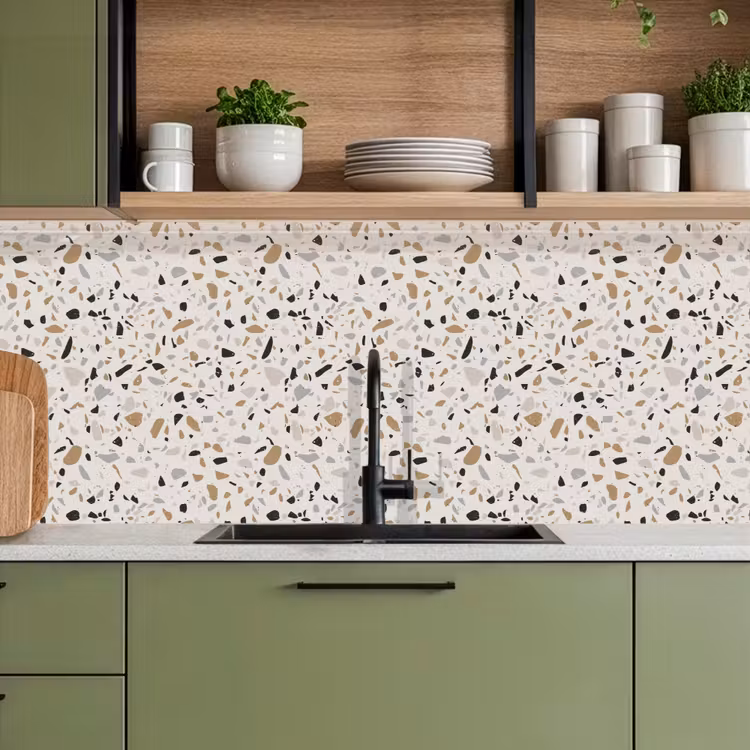Schienale cucina - Terrazzo - Modello - Acciaio — 8