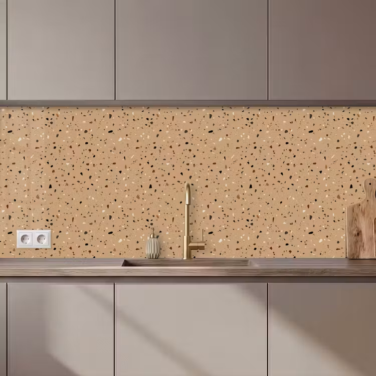 Schienale cucina - Terrazzo - Motivo - Beige — 1