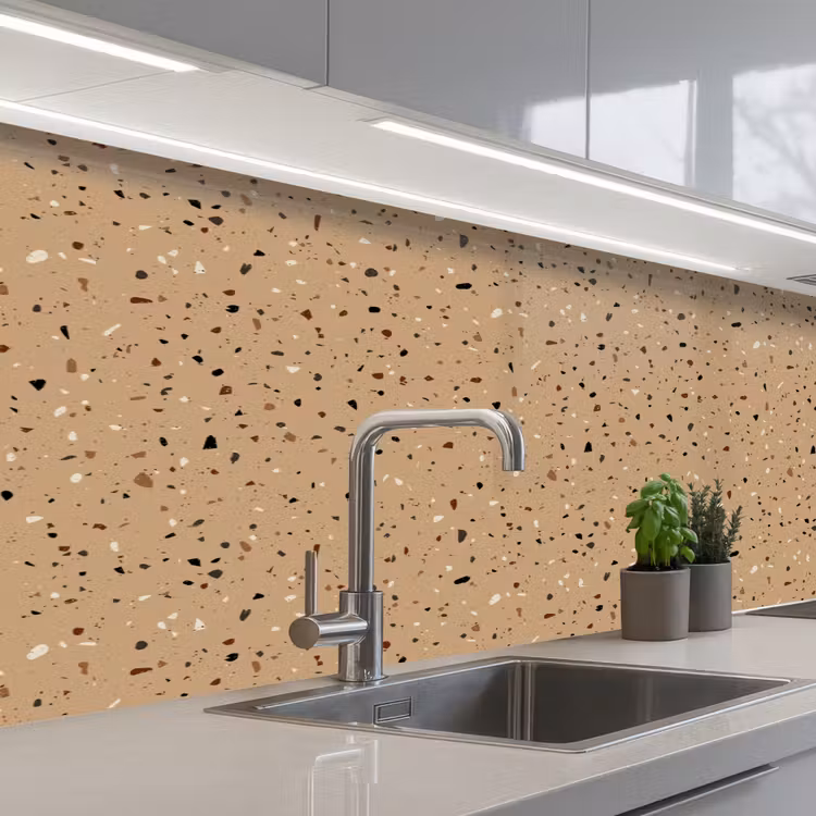Schienale cucina - Terrazzo - Motivo - Beige — 2