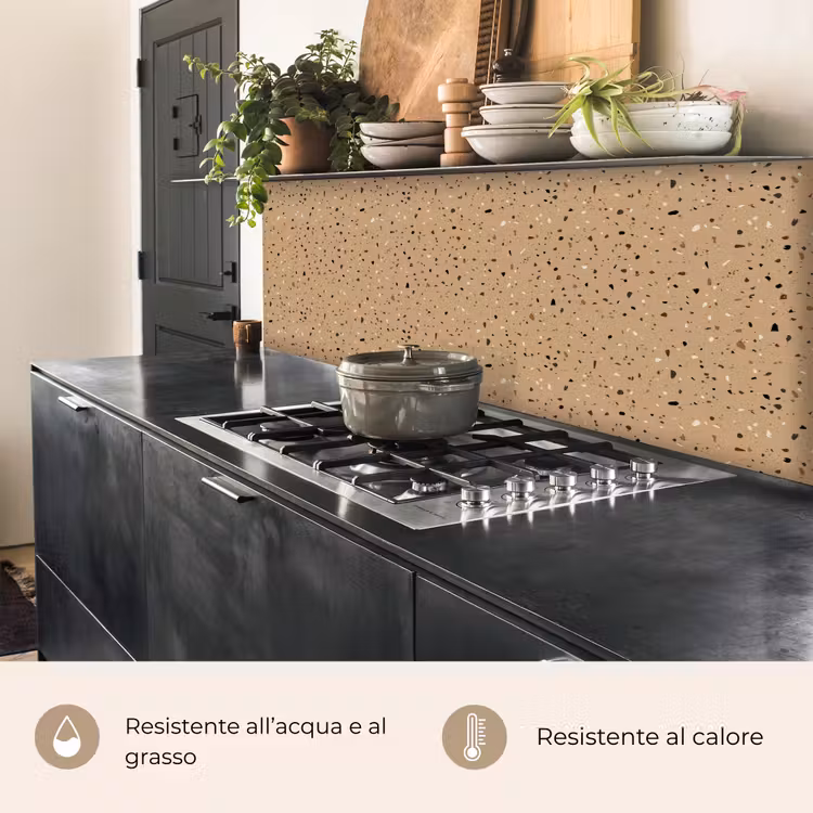 Schienale cucina - Terrazzo - Motivo - Beige — 5