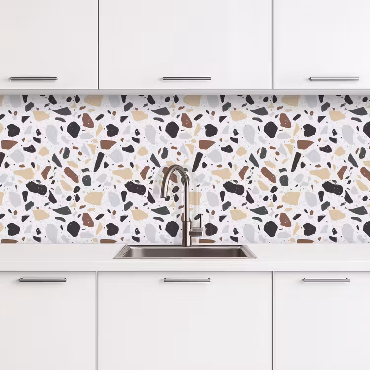 Schienale cucina - Terrazzo - Motivo - Colorato - Argilla — 4