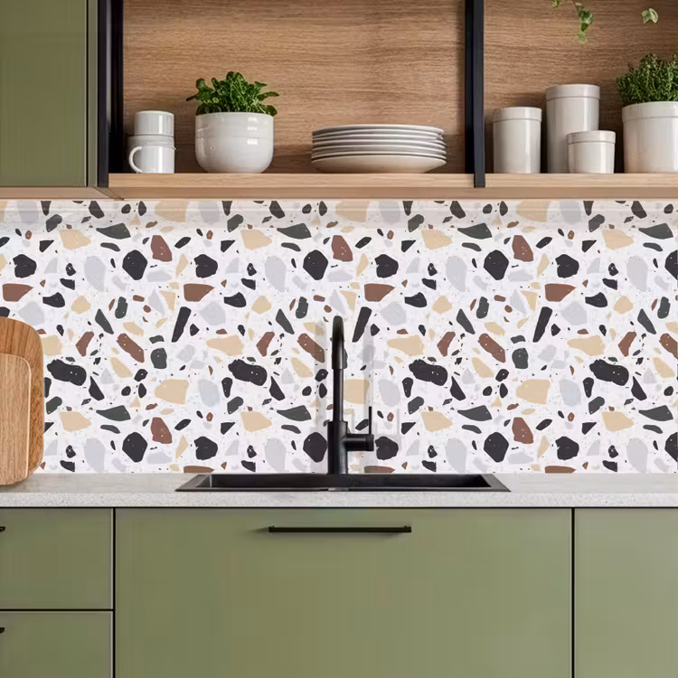 Schienale cucina - Terrazzo - Motivo - Colorato - Argilla — 8