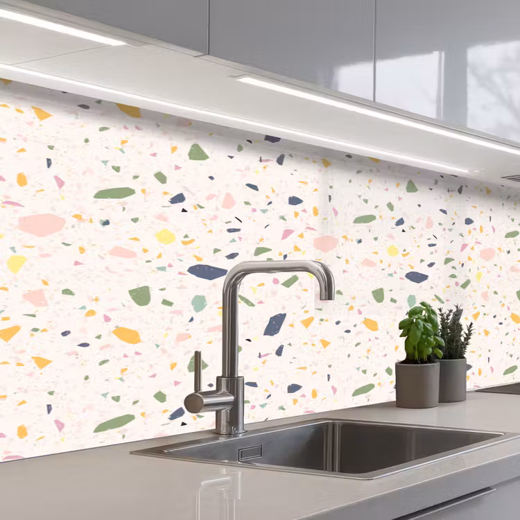 Schienale cucina - Terrazzo - Motivo - Colorato - Festival — 2