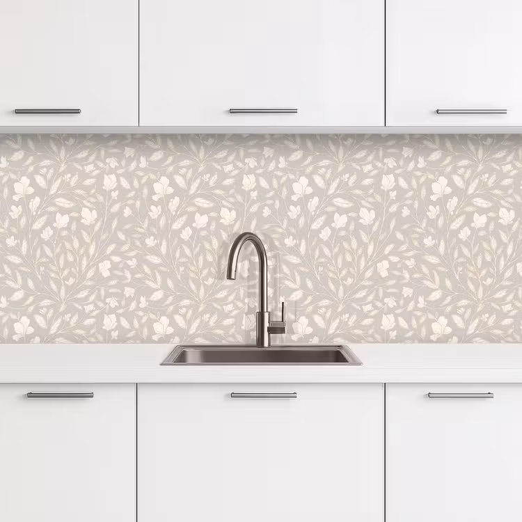 Schienale cucina - Fiori - stelo - foglie — 4