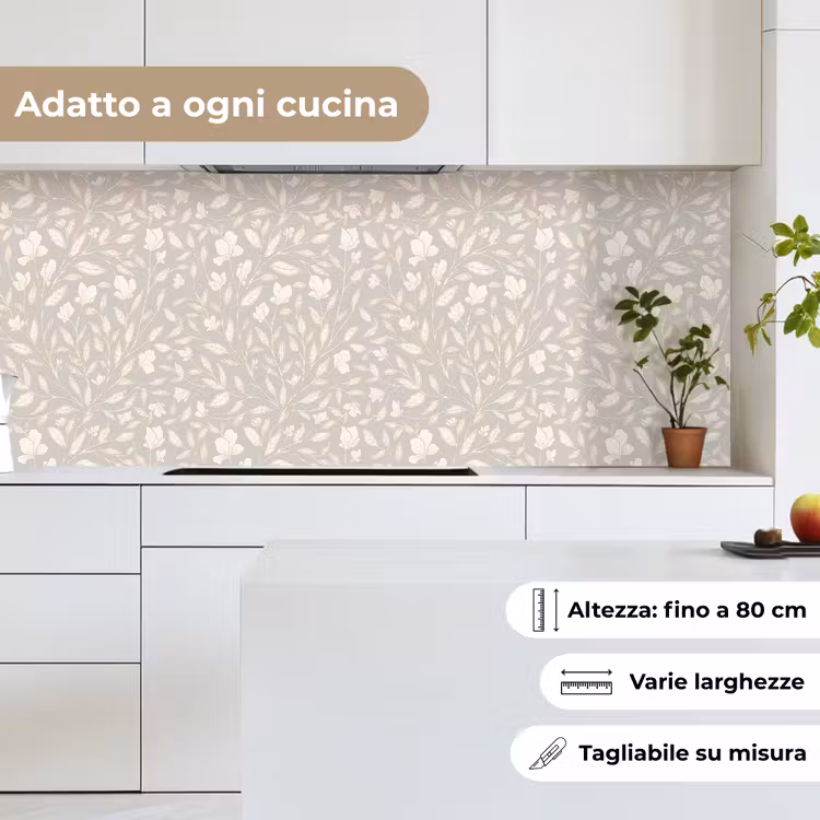Schienale cucina - Fiori - stelo - foglie — 7