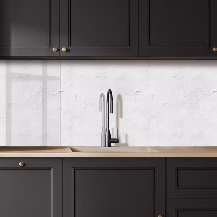 Schienale cucina - Intonaco - Vernice - Bianco - Danneggiato — 6