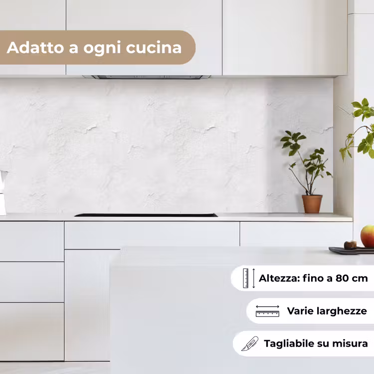 Schienale cucina - Intonaco - Vernice - Bianco - Danneggiato — 7