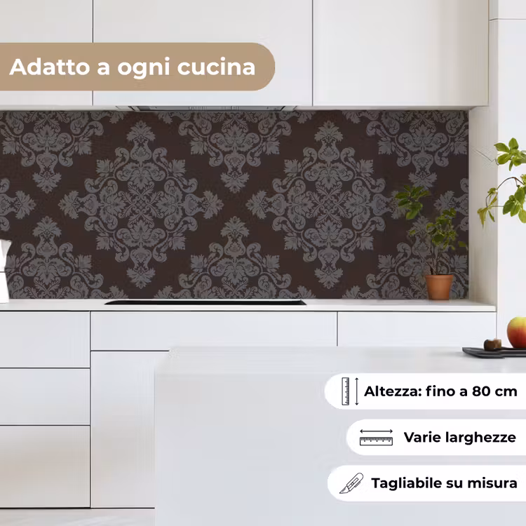 Schienale cucina - Marrone - Grigio - Decorativo - Motivo — 7