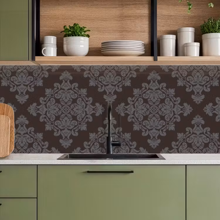 Schienale cucina - Marrone - Grigio - Decorativo - Motivo — 8