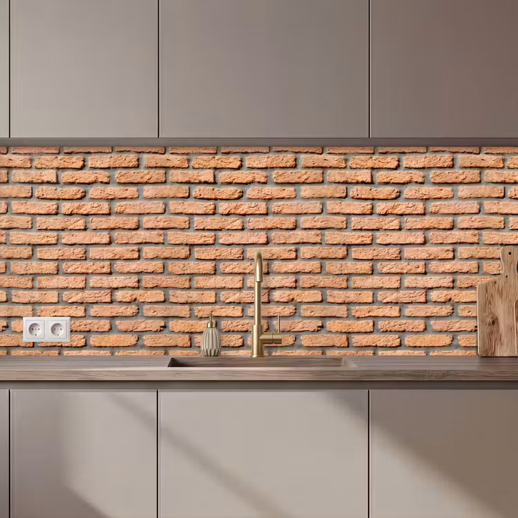 Schienale cucina - Mattoni - Rettangolare - Rosso - Parete — 1